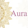 Аватар AURA: золотий орнамент і напис AURA